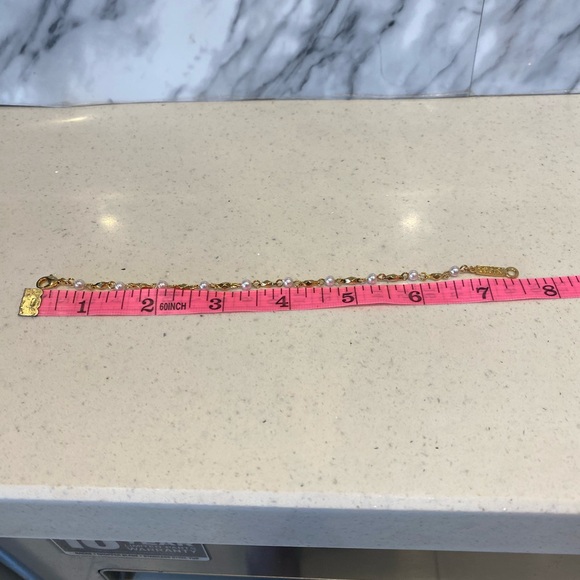 Napier Gold and Pearl Chain Bracelet - Picture 7 of 7